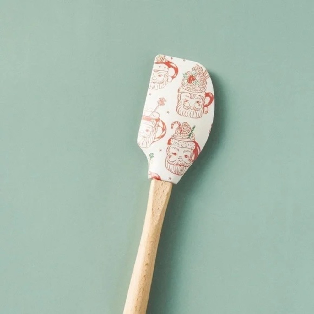 NWT Anthropologie Christmas Louise Pretzel Santa Spatula